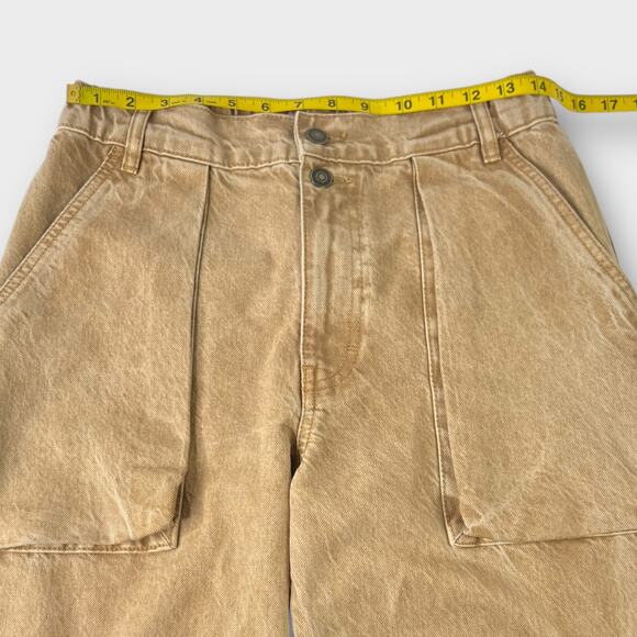 We The Free Marx Slouchy Cargo Wide Leg Jeans in Sand Size 26 - Picture 8 of 9